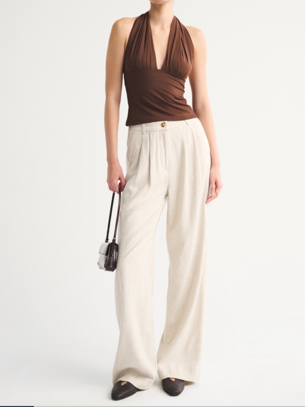 A&F Sloane tailored pant - Oatmeal Linen